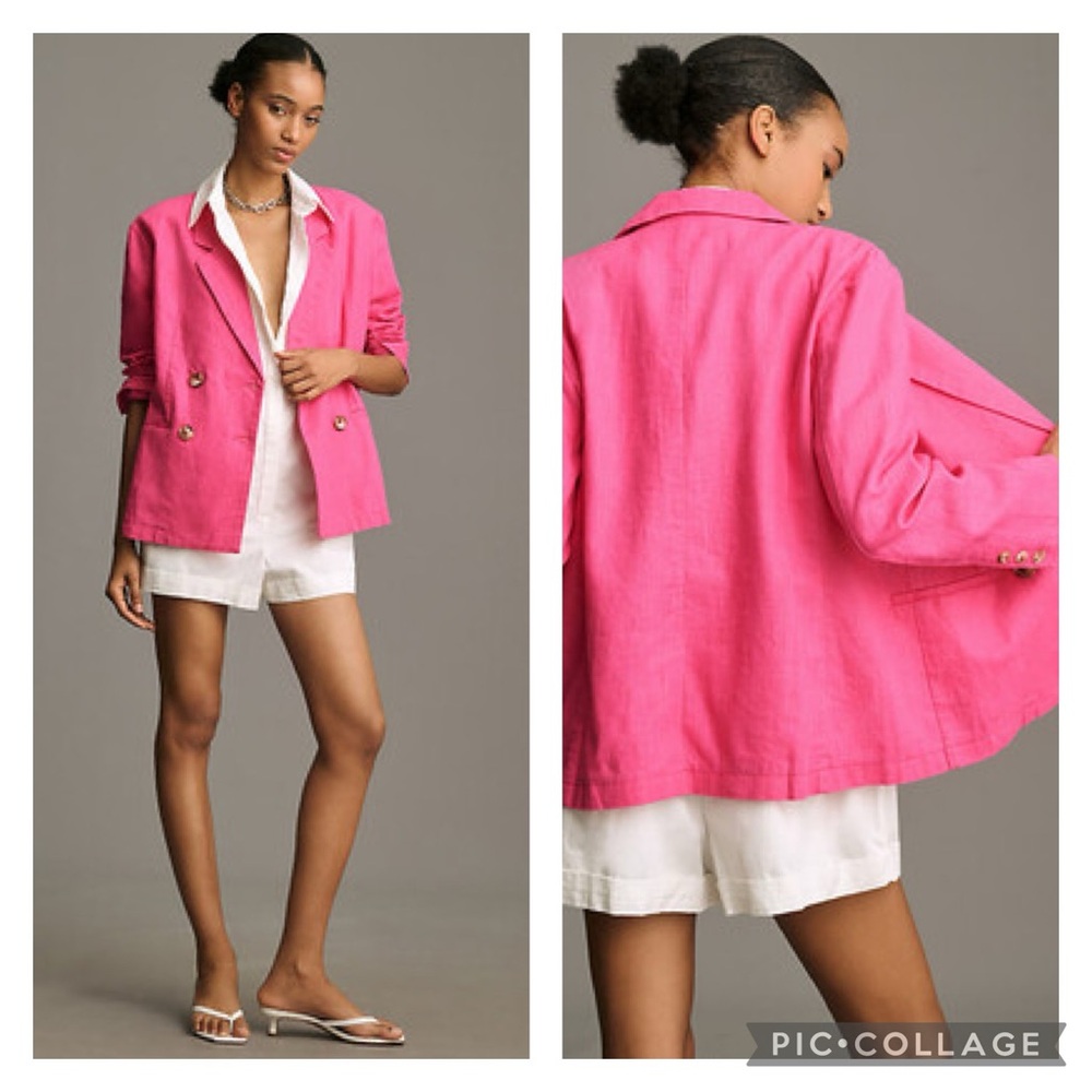 EUC Anthropologie Dolan Left Coast DOLAN Slouchy Textured Blazer Jacket